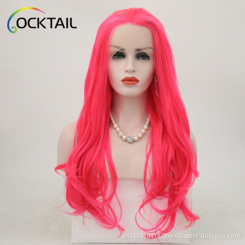 Sexy synthetic lace front red hair wig at cheap wholesale price